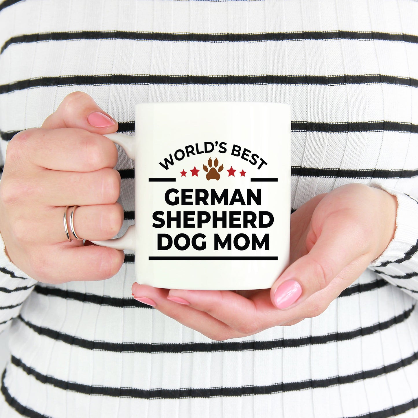 World's Best German Shepherd Dog Mom White Ceramic Mug