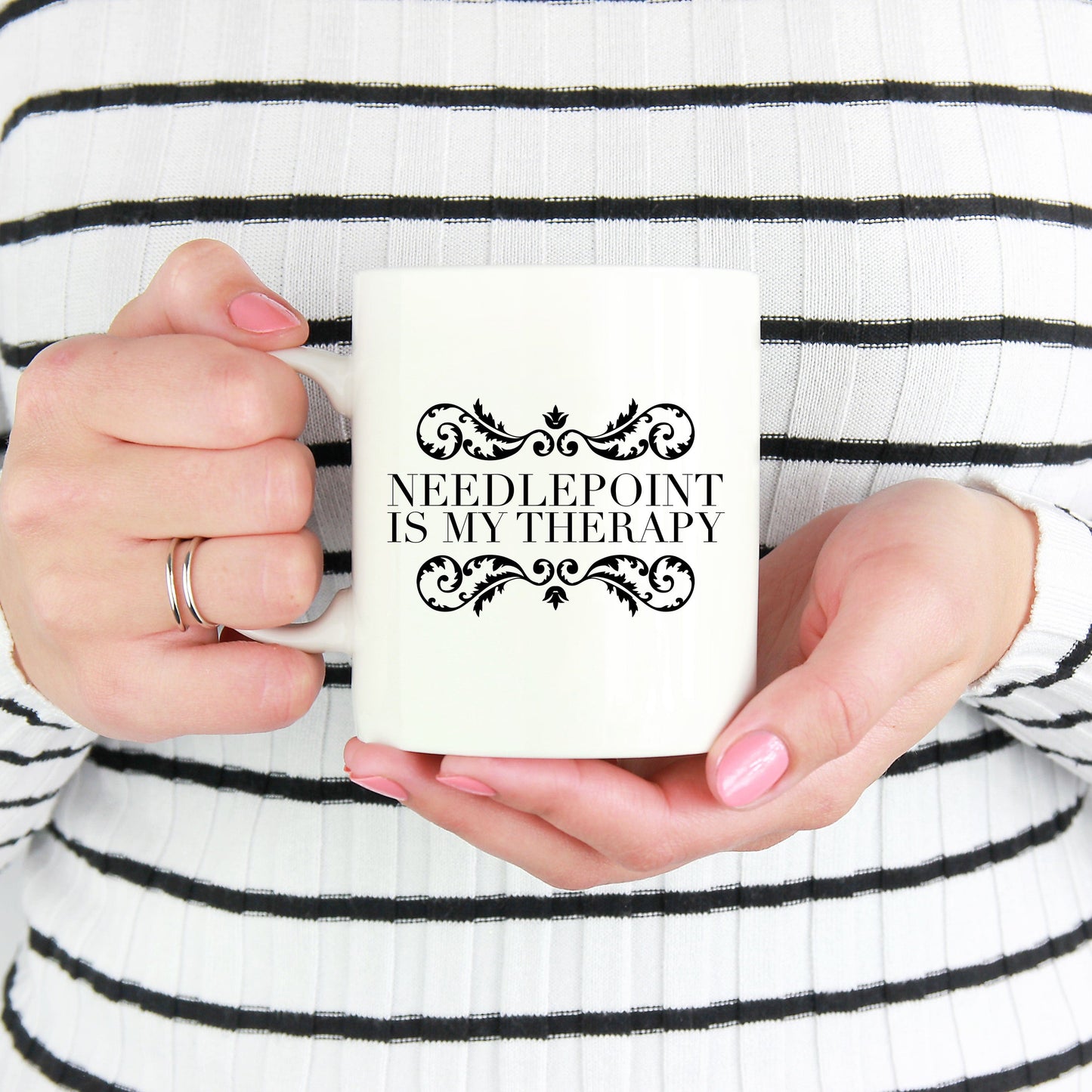 Needlepoint Coffee Mug