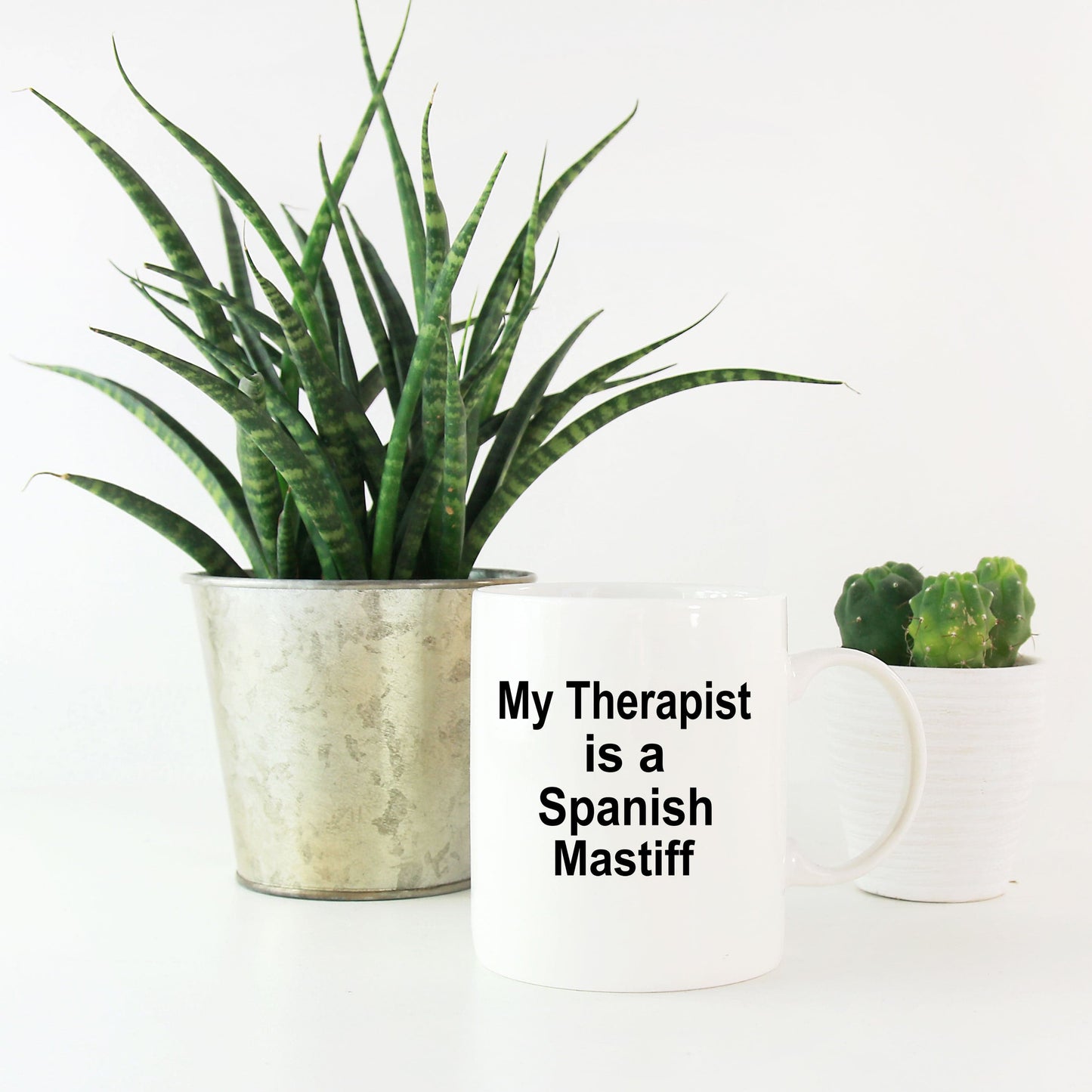 Spanish Mastiff Dog Owner Lover Funny Gift Therapist White Ceramic Coffee Mug