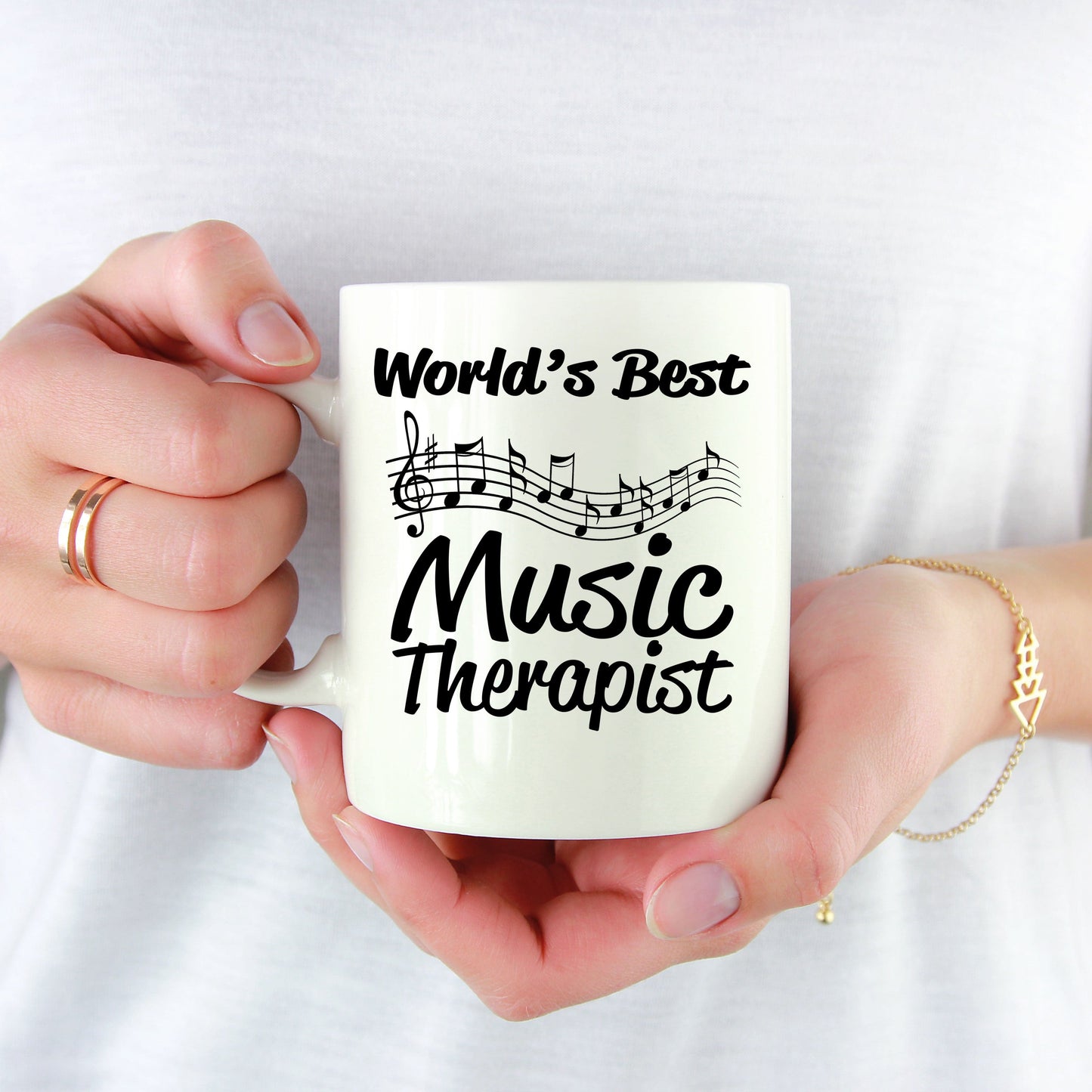 Music Therapist Gift White Ceramic Coffee Mug