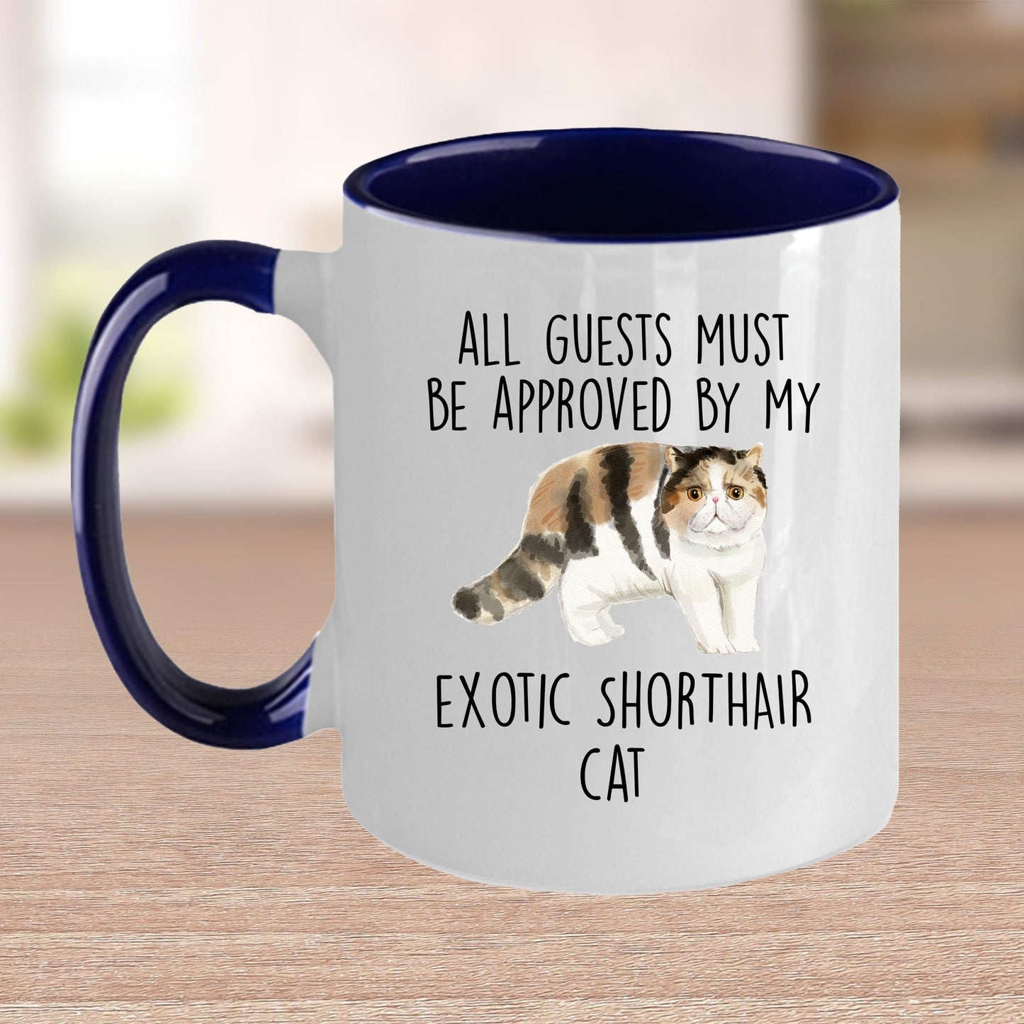 Exotic Shorthair Cat Funny Coffee Mug