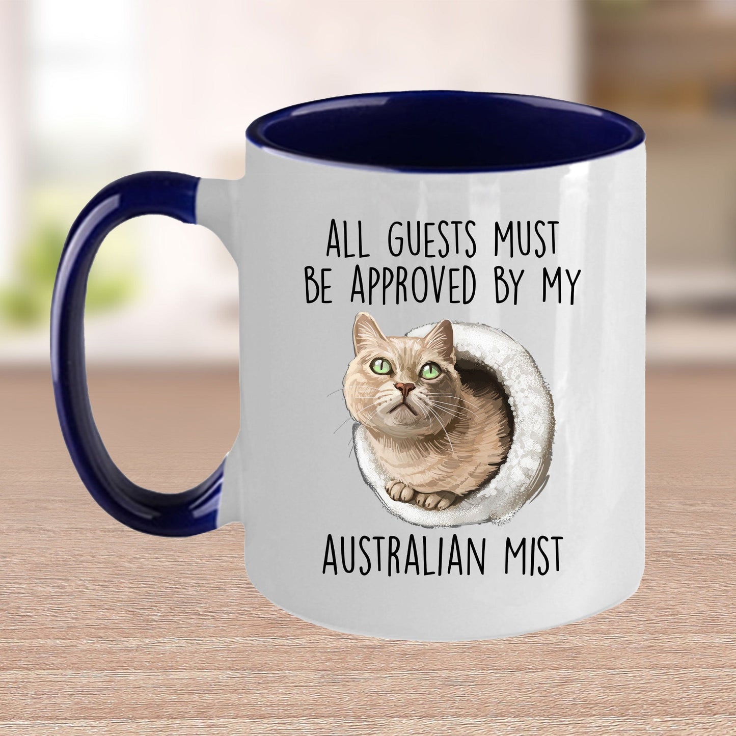 Australian Mist Cat Funny Coffee Mug - All Guests Must Be Approved