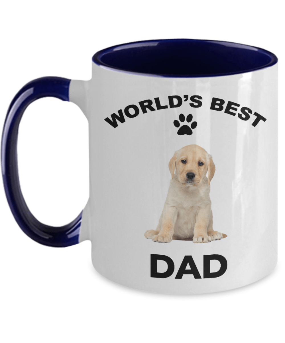 Yellow Labrador Retriever Best Dad Coffee Mug