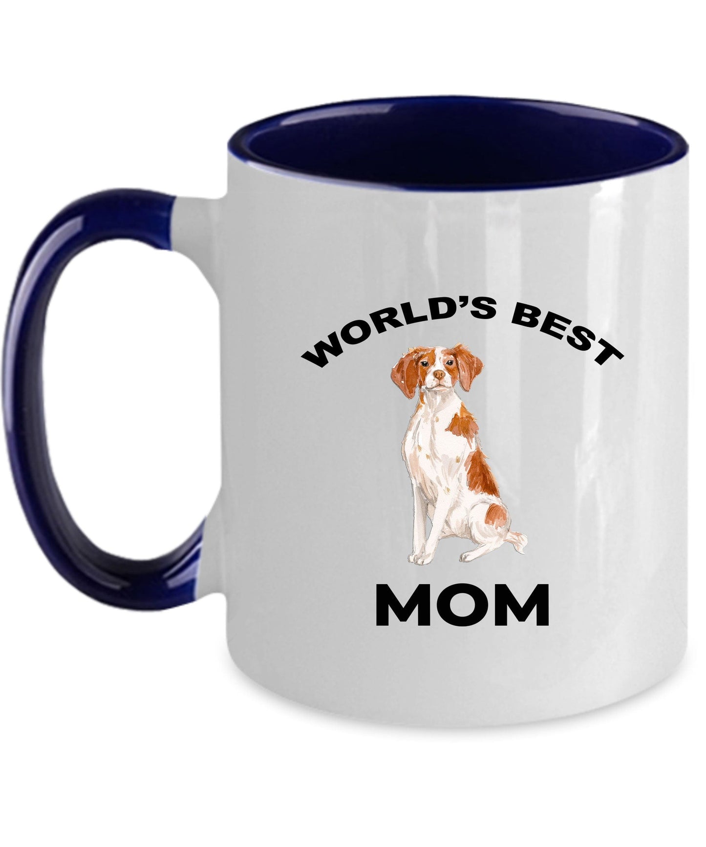 Brittany Spaniel Best Dog Mom Ceramic Coffee Mug