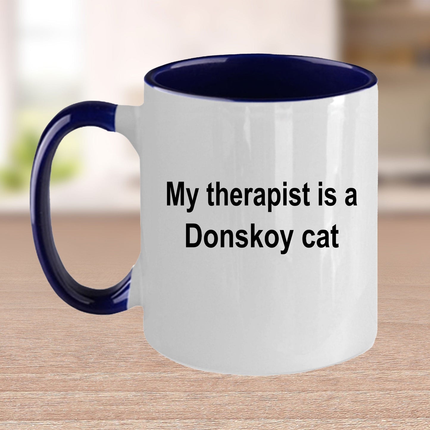 Donskoy Cat Therapist Funny Ceramic Coffee Mug