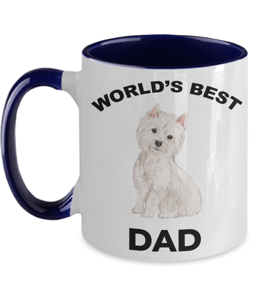 West Highland Terrier Best Dad Coffee Mug