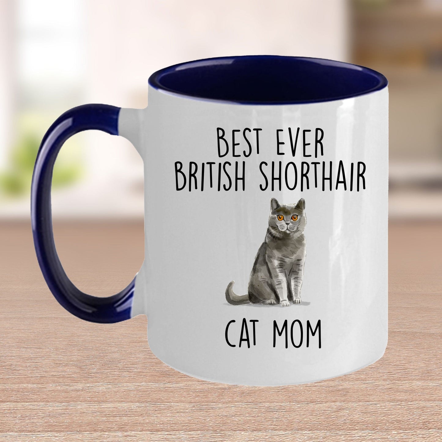 British Shorthair Cat Mom Ceramic Coffee Mug