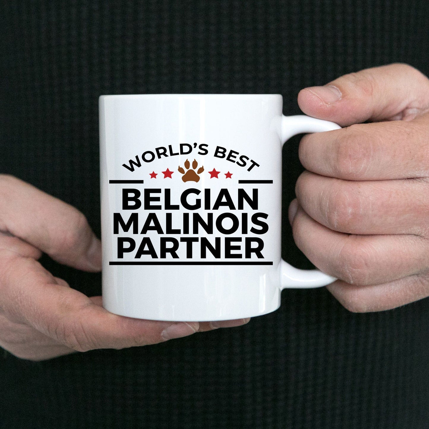 Belgian Malinois Dog Best Partner Police Canine Officer Coffee Mug