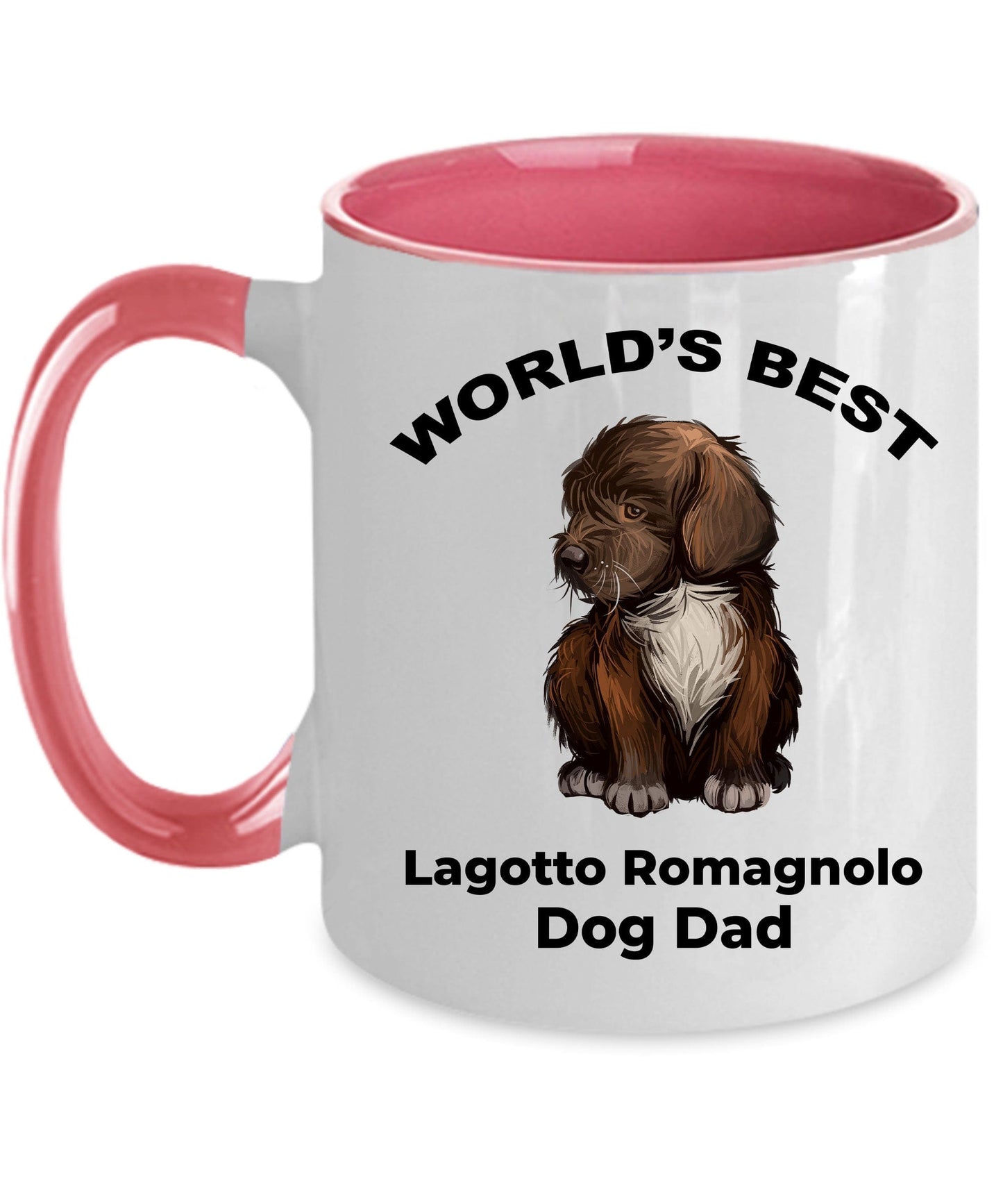 Lagotto Romagnolo Best Dog Dad ceramic coffee mug - can be customized