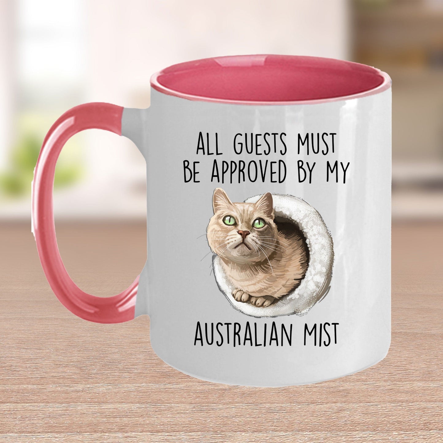 Australian Mist Cat Funny Coffee Mug - All Guests Must Be Approved