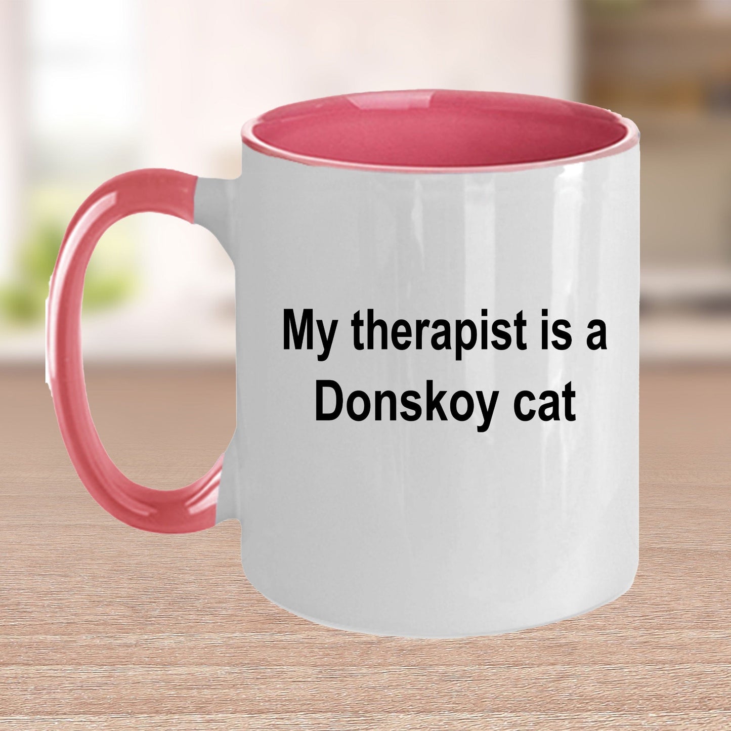 Donskoy Cat Therapist Funny Ceramic Coffee Mug