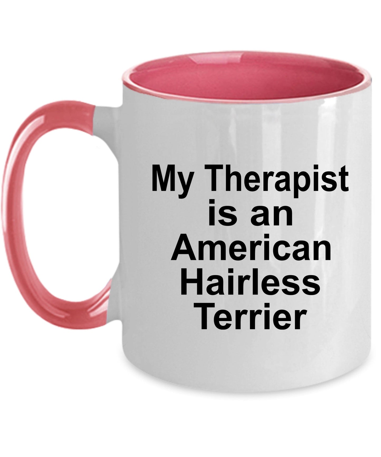 American Hairless Terrier Dog Funny Ceramic Coffee Mug