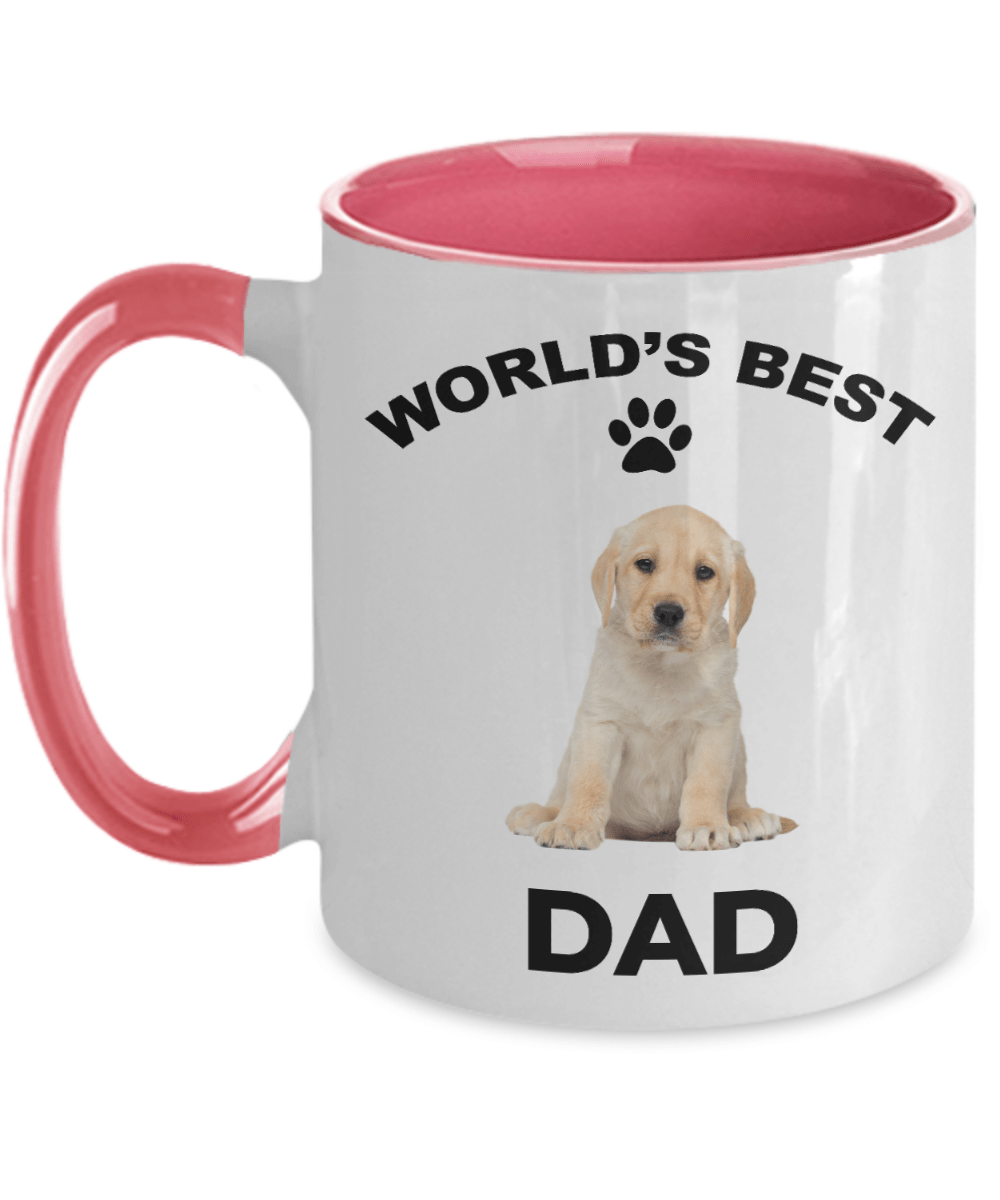 Yellow Labrador Retriever Best Dad Coffee Mug