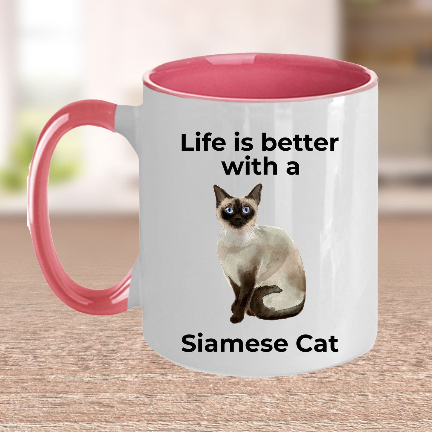 Siamese Cat Lover Coffee Mug Gift Life Is Better