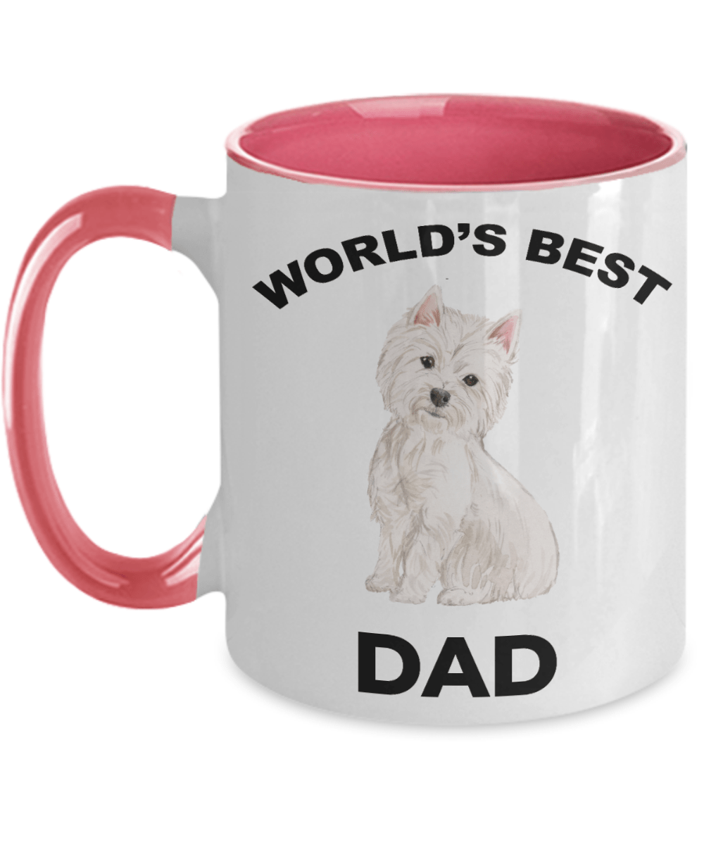 West Highland Terrier Best Dad Coffee Mug