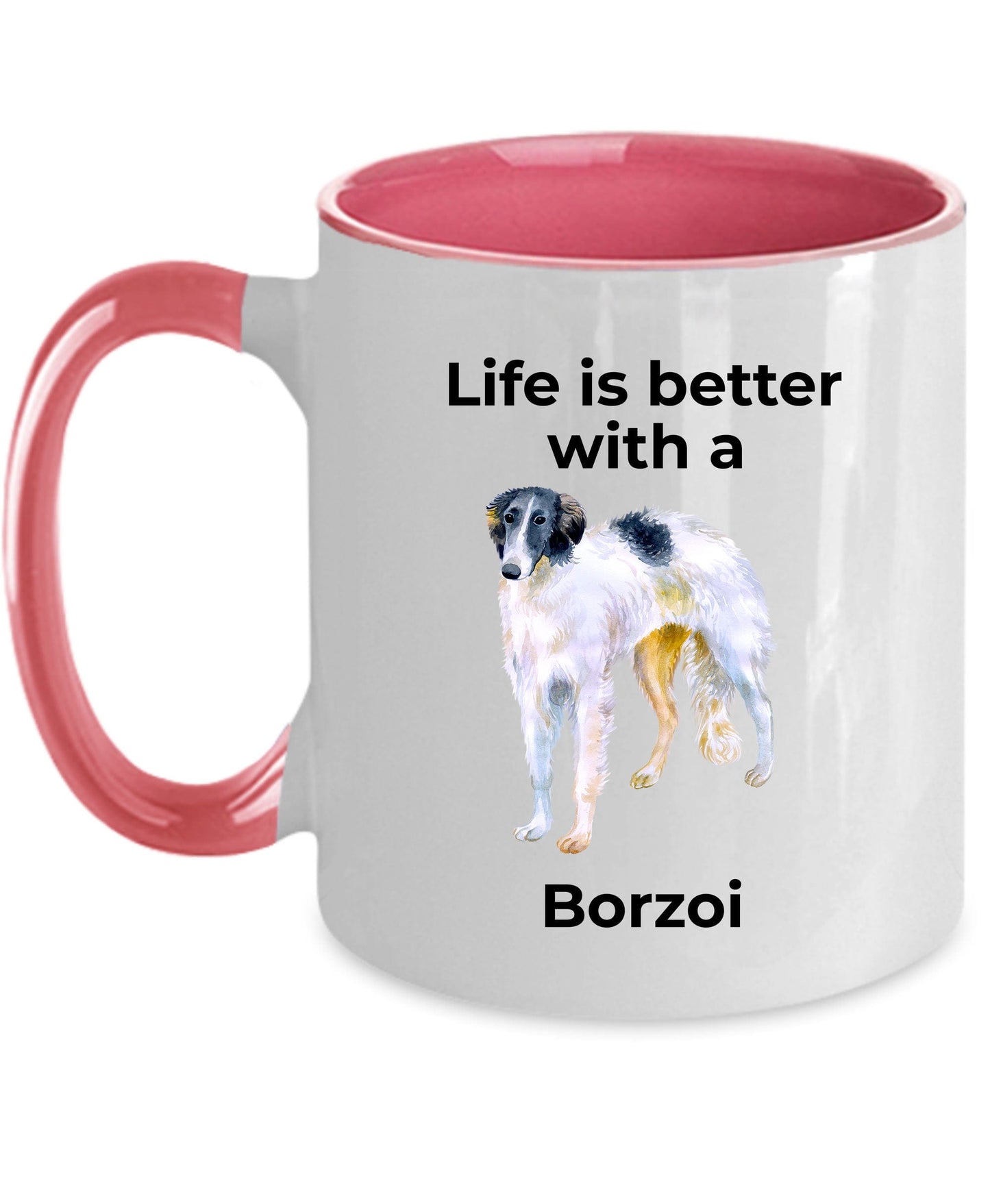 Borzoi Coffee Mug - Life is Better