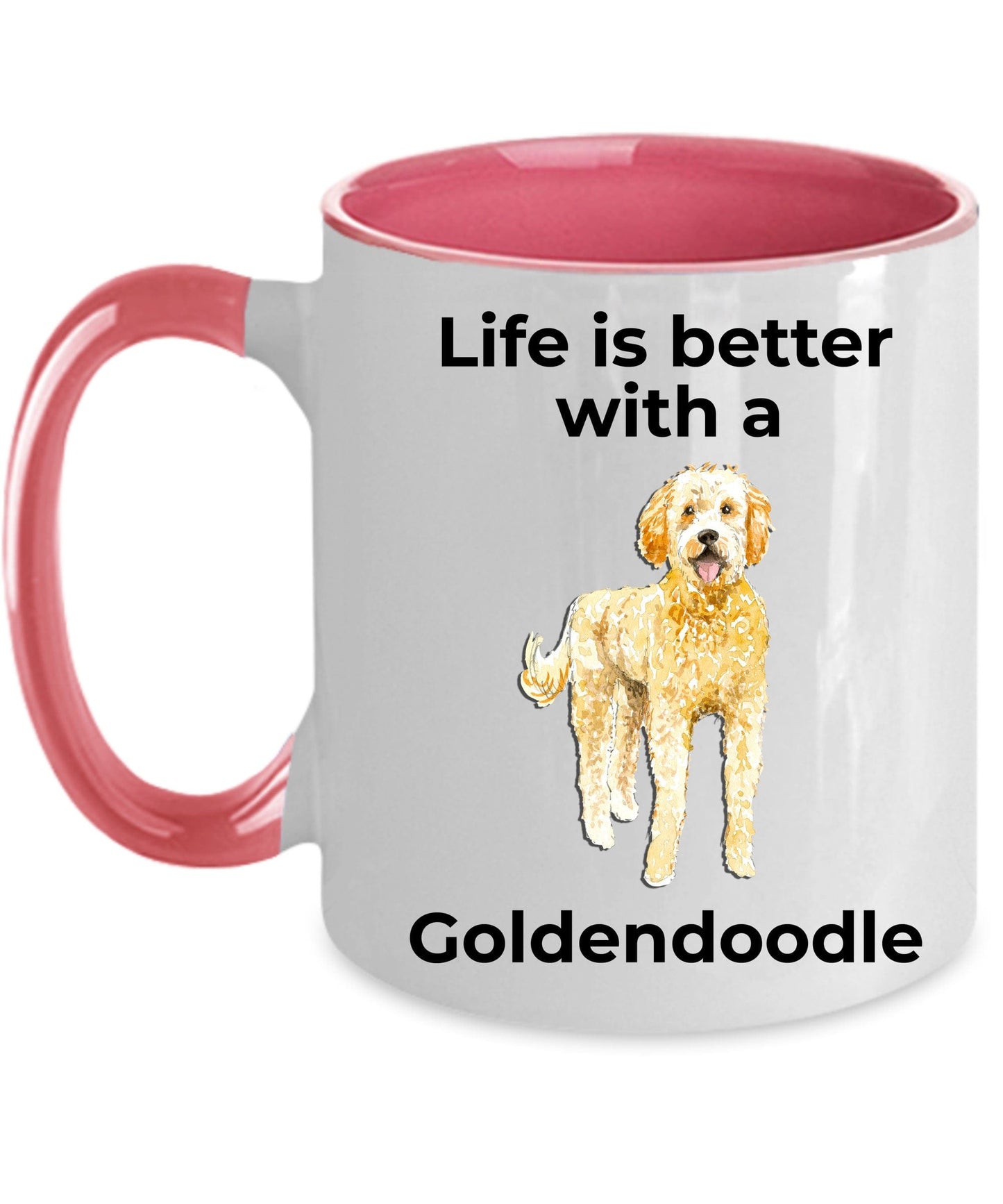 Goldendoodle Dog Coffee Mug - Life is Better