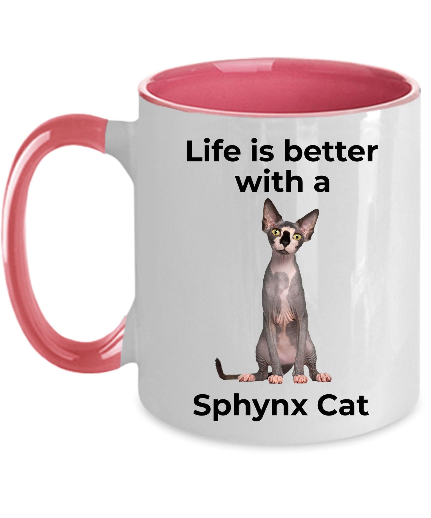 Sphynx Cat Coffee Mug - Life is Better