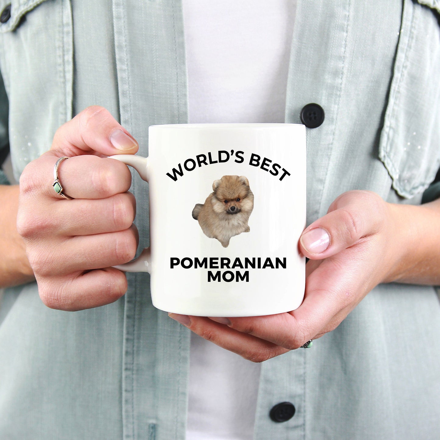 Pomeranian Puppy Dog Mom Coffee Mug