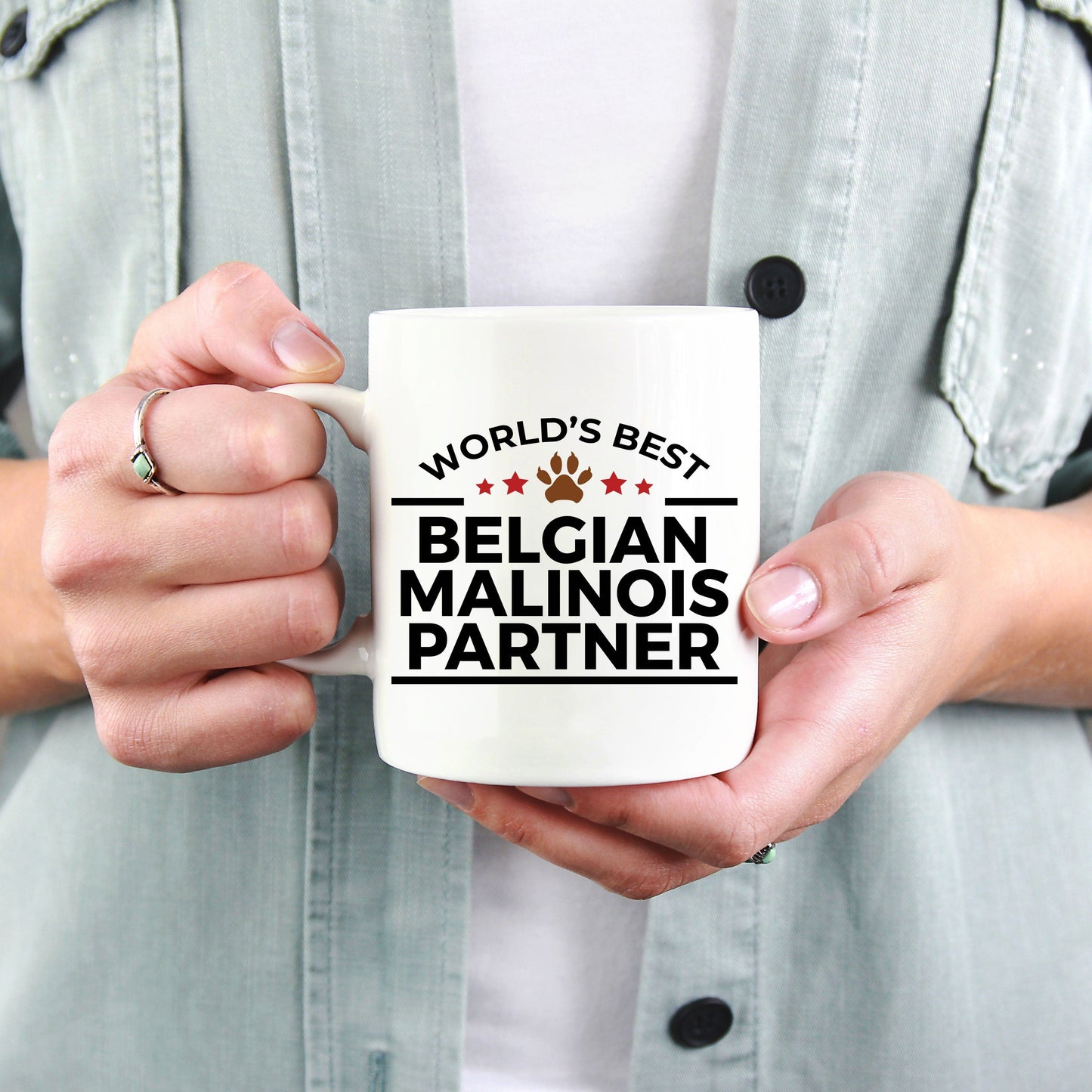 Belgian Malinois Dog Best Partner Police Canine Officer Coffee Mug