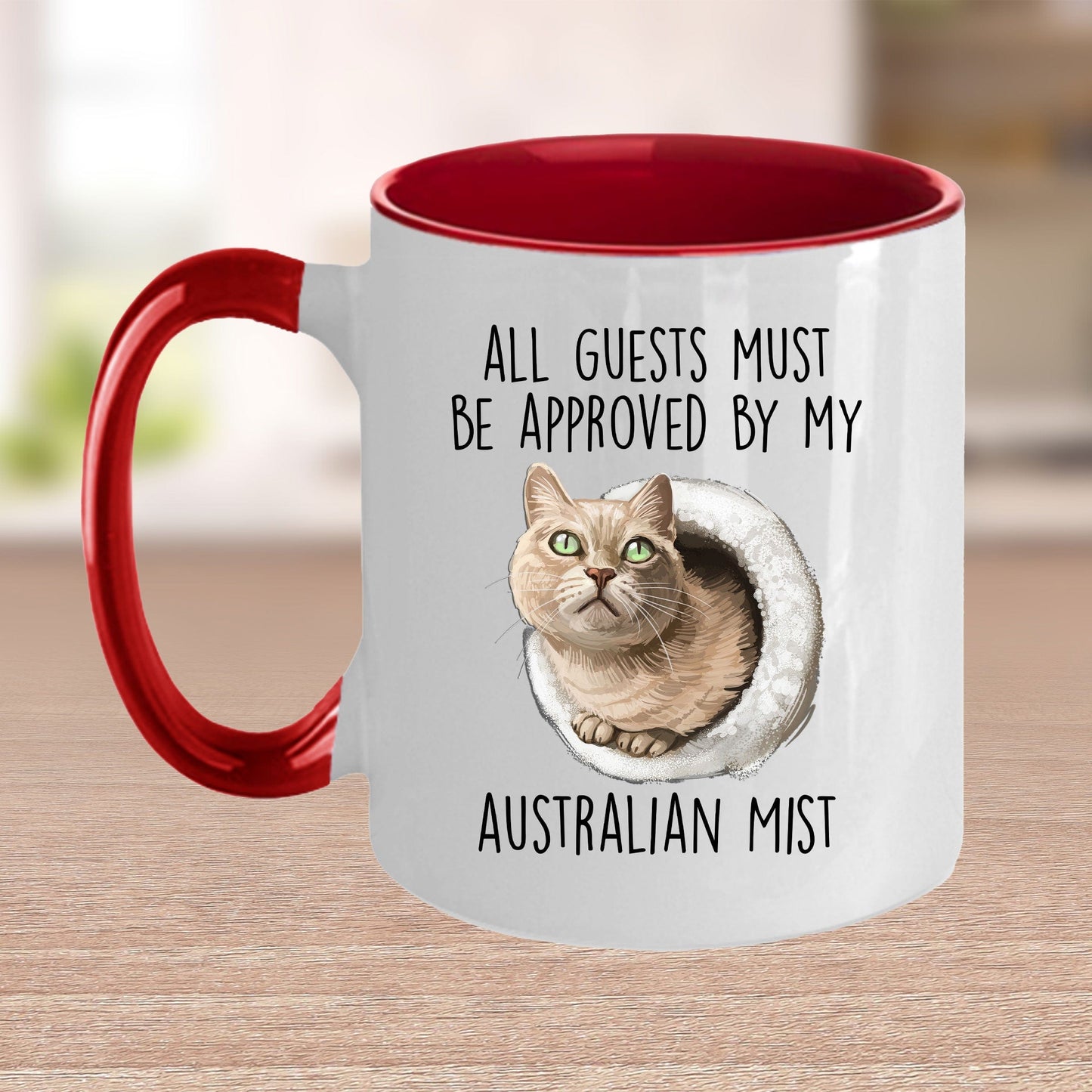 Australian Mist Cat Funny Coffee Mug - All Guests Must Be Approved