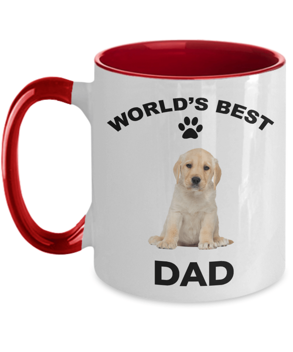 Yellow Labrador Retriever Best Dad Coffee Mug