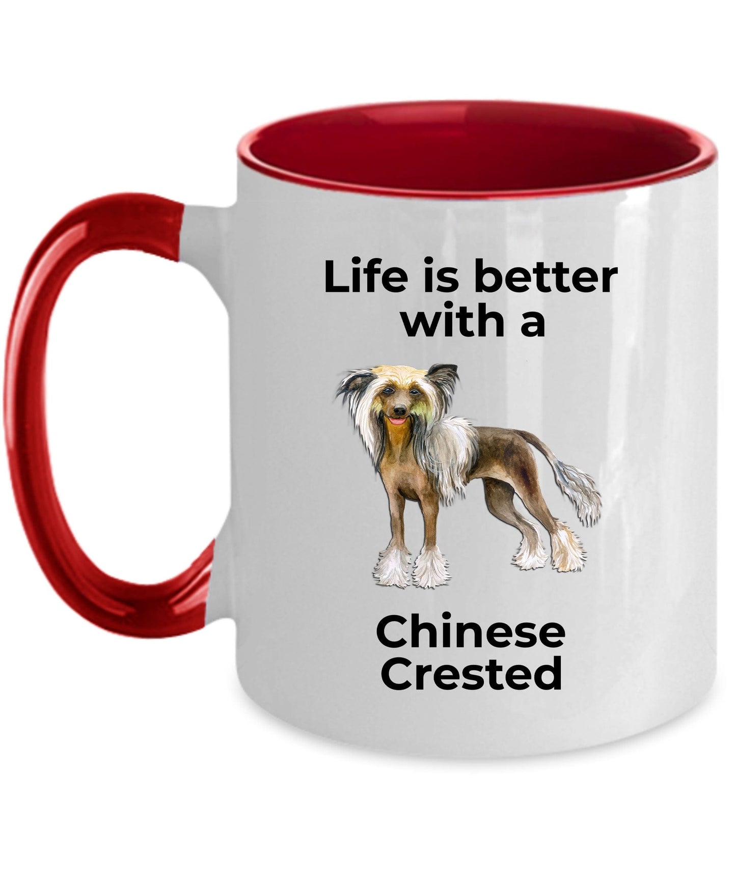 Chinese Crested Dog Owner Lover Funny Gift Therapist White Ceramic Coffee Mug