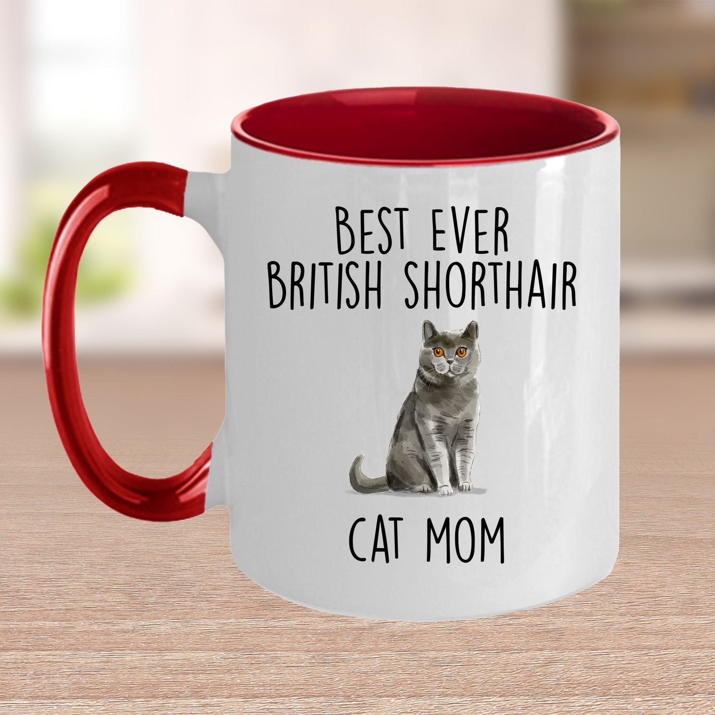 British Shorthair Cat Mom Ceramic Coffee Mug