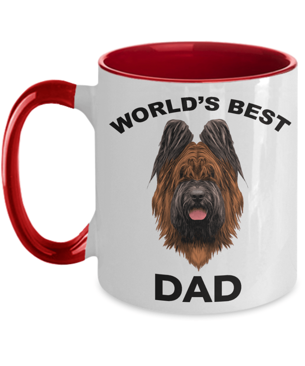 Briard Best Dog Dad Coffee Mug