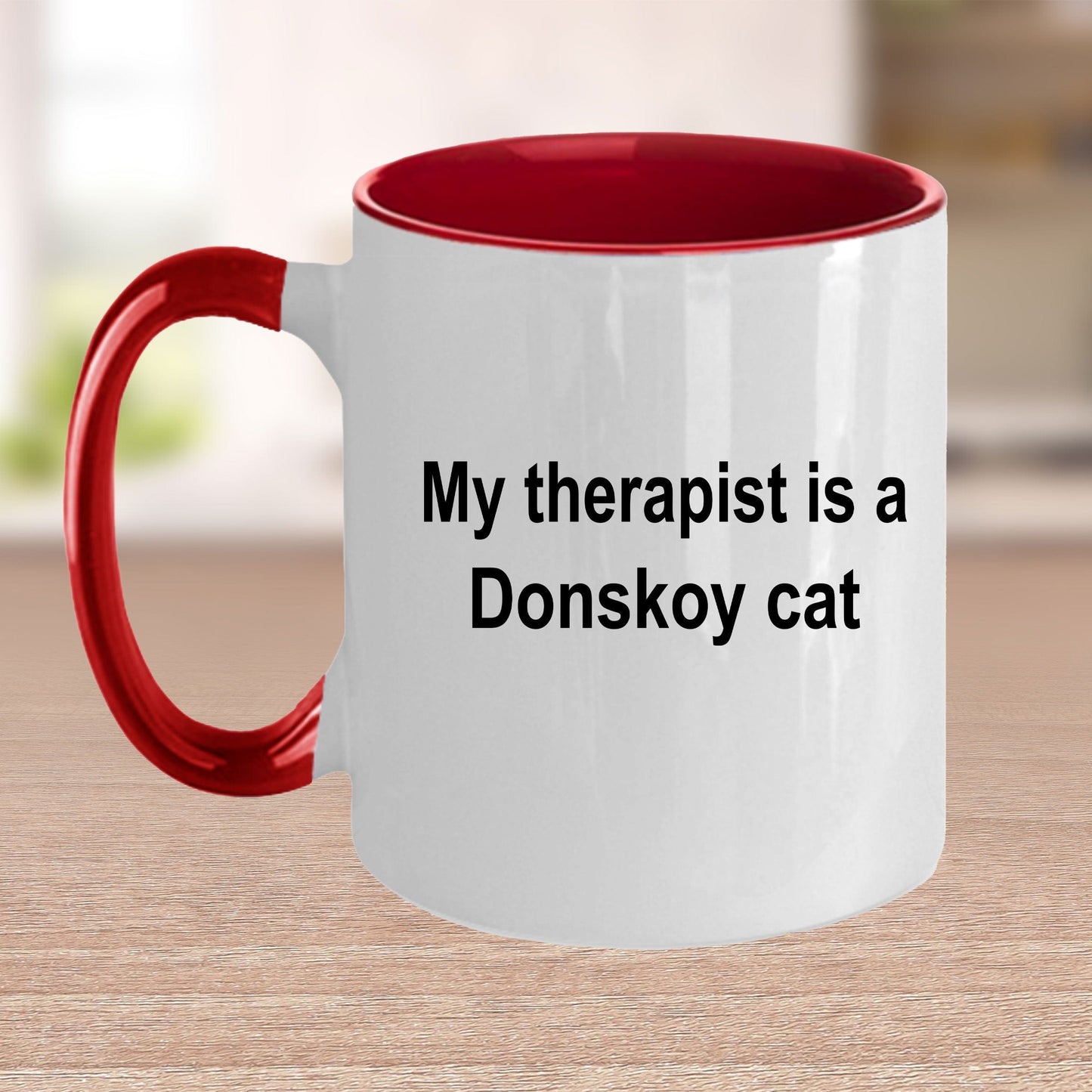 Donskoy Cat Therapist Funny Ceramic Coffee Mug