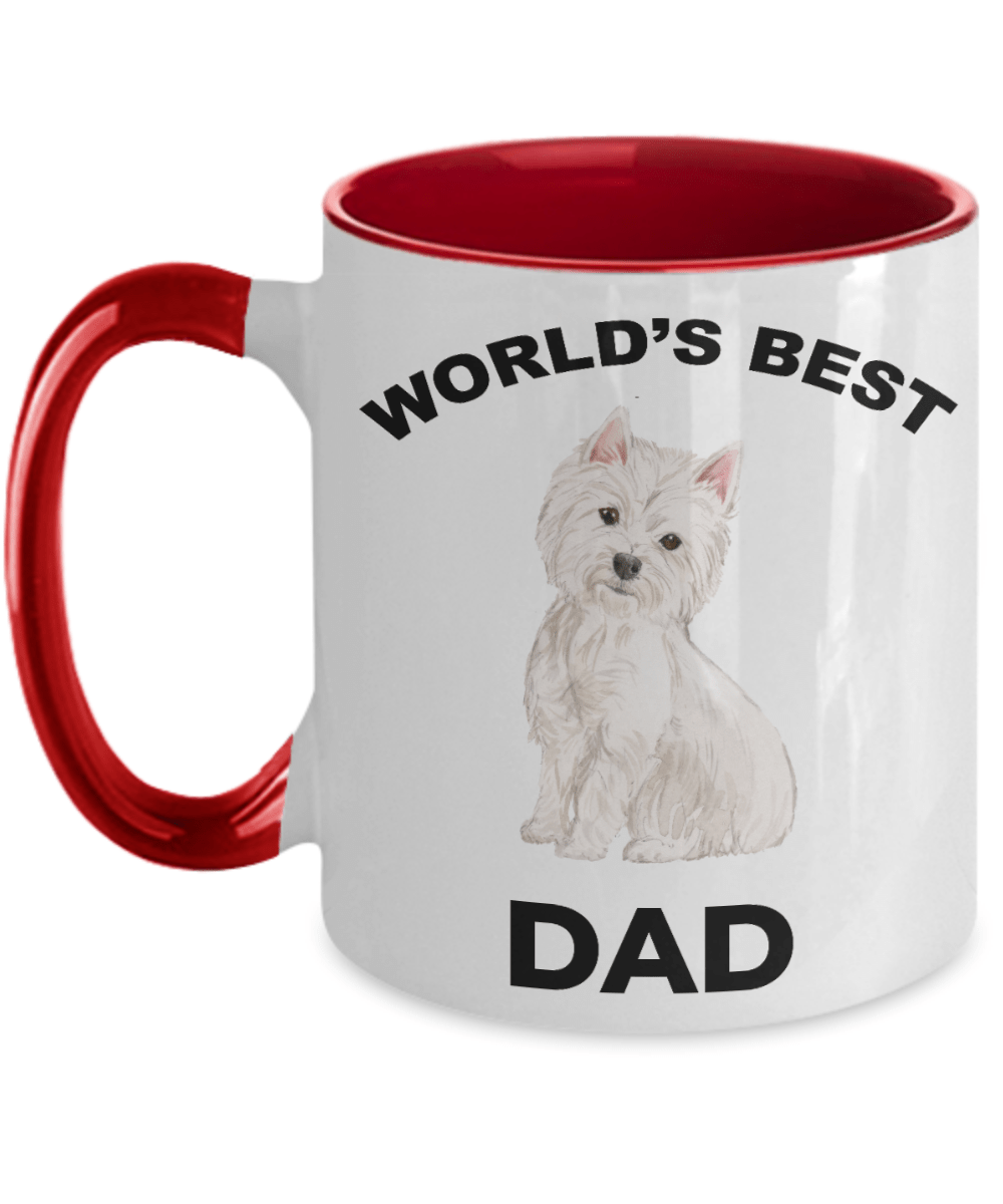 West Highland Terrier Best Dad Coffee Mug