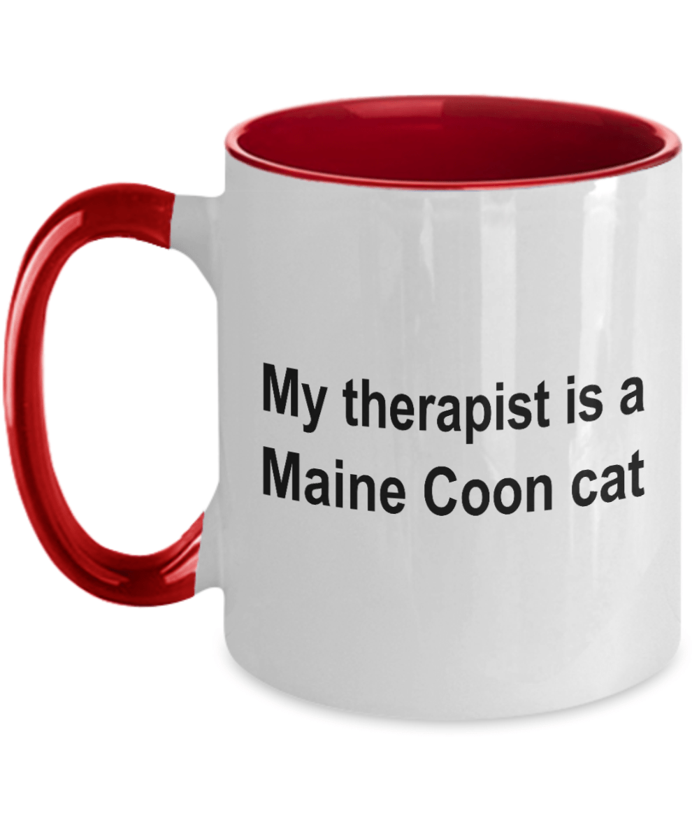 Maine Coon Cat Therapist Coffee Mug