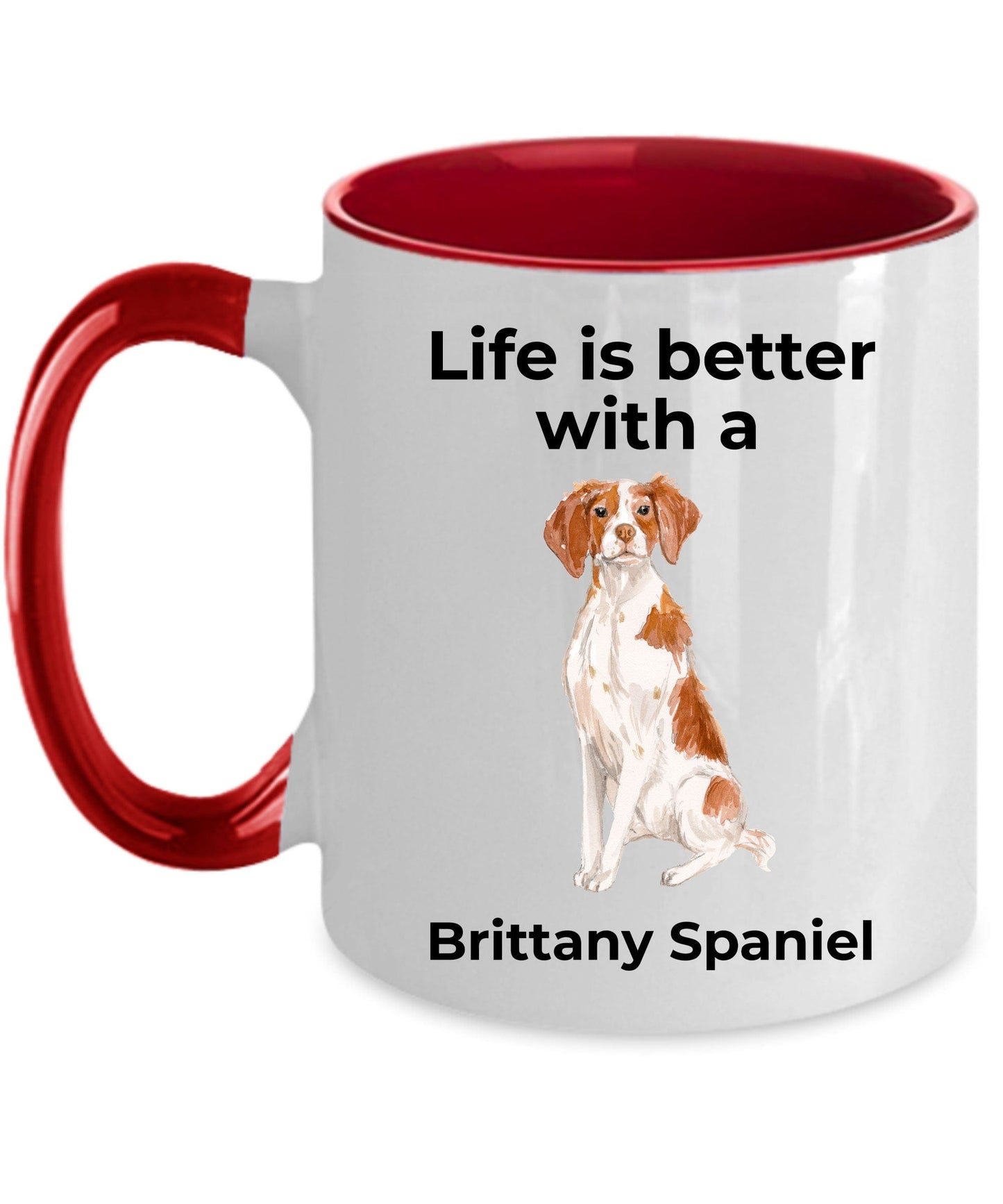 Brittany Spaniel Coffee Mug - Life is Better