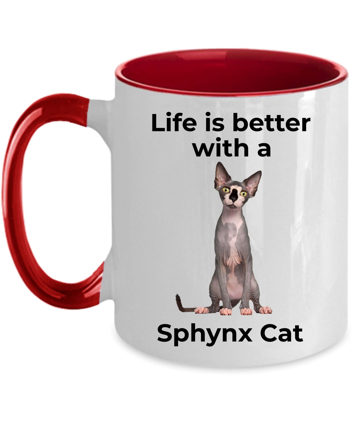 Sphynx Cat Coffee Mug - Life is Better