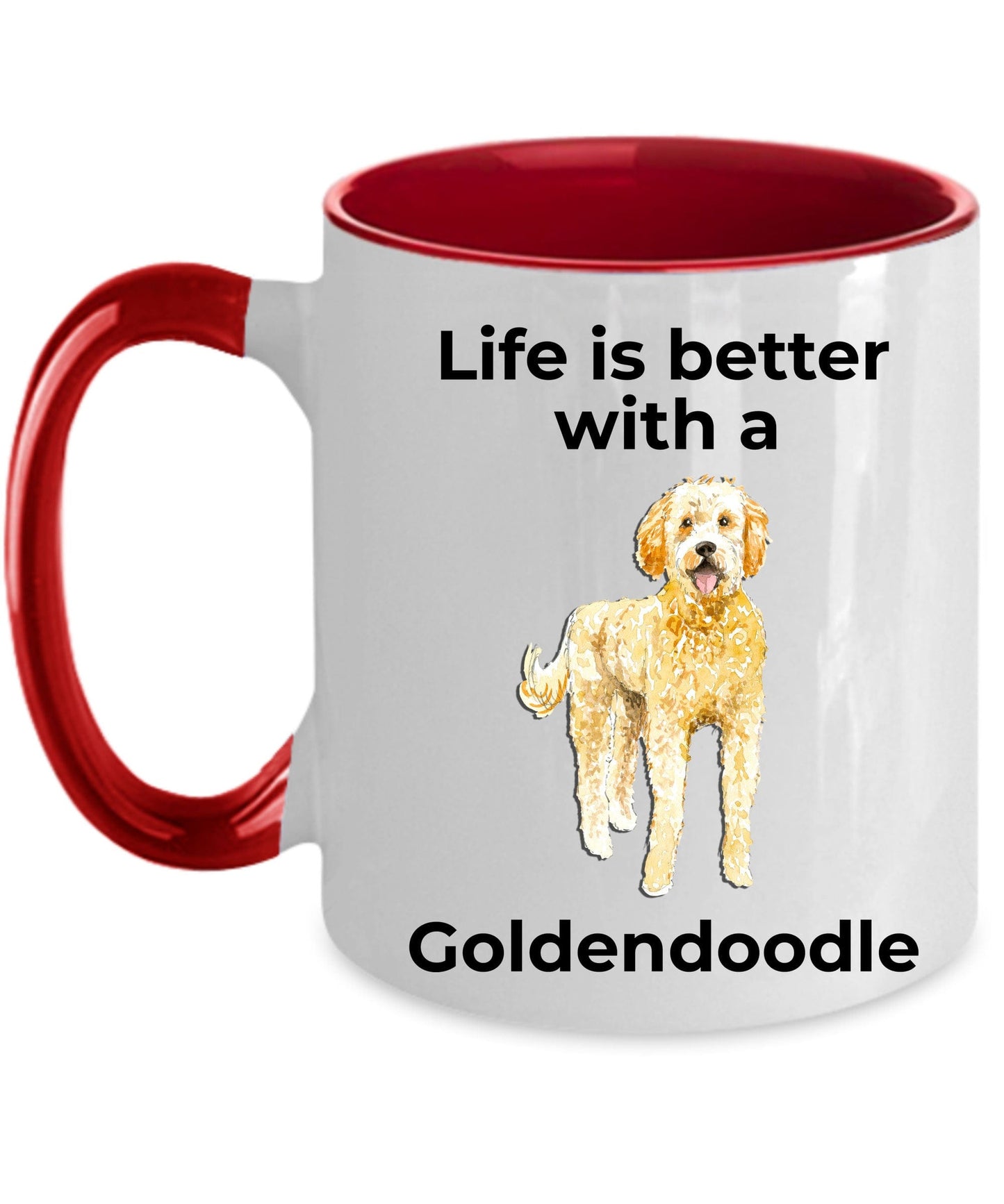 Goldendoodle Dog Coffee Mug - Life is Better