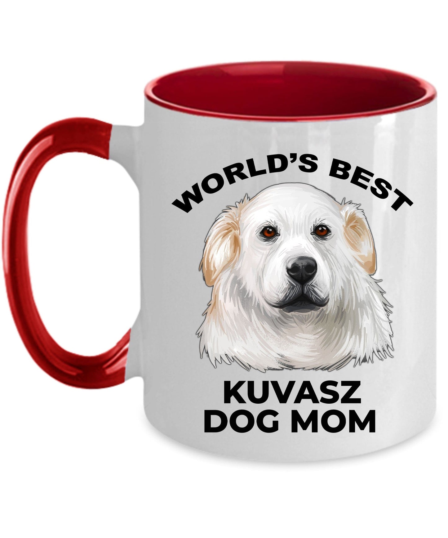 Kuvasz Best Dog Mom Ceramic and two tone color mugs