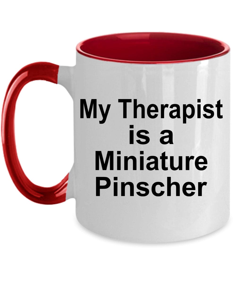 Miniature Pinscher Dog Therapist Coffee Mug