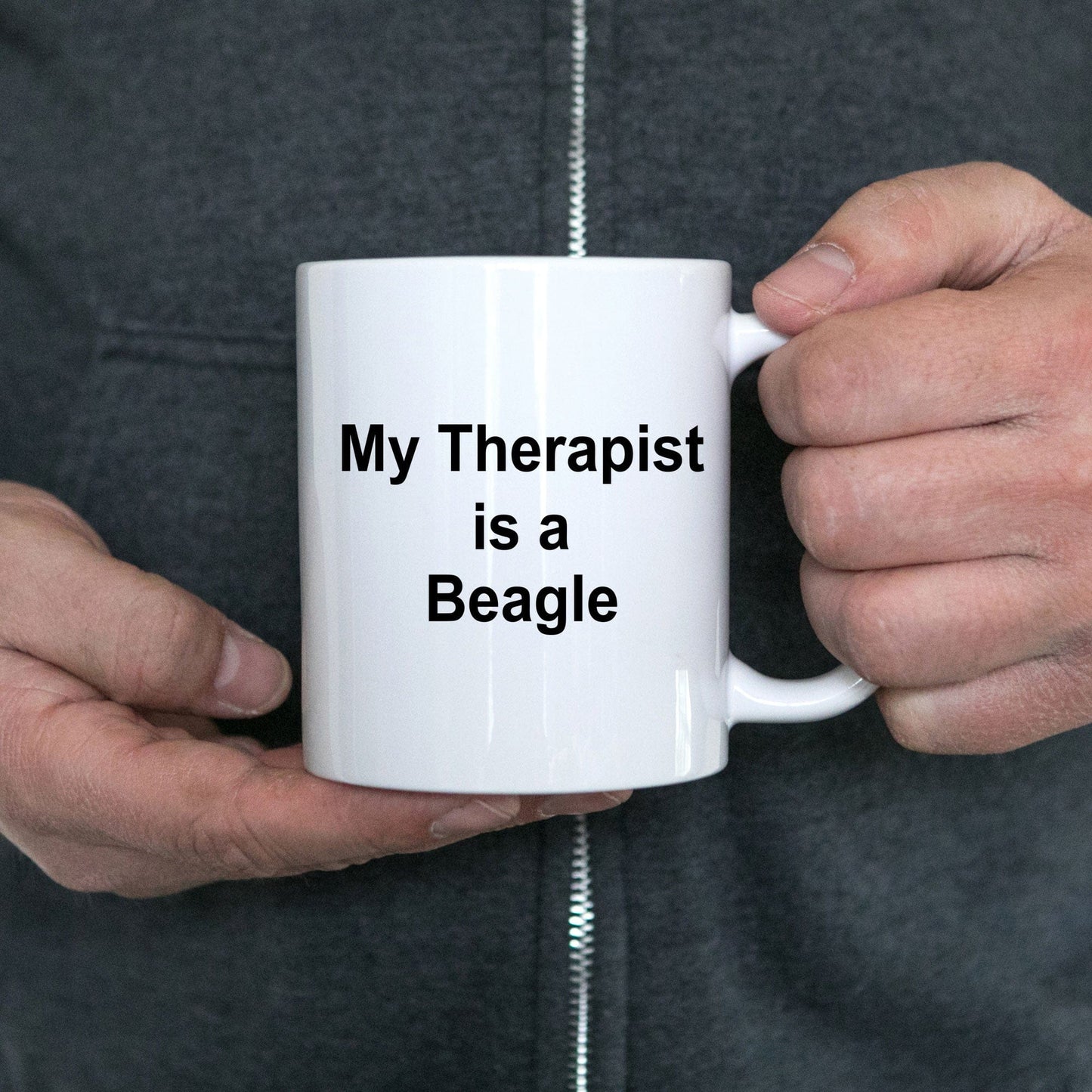 Beagle Dog Lover Gift Therapist White Ceramic Coffee Mug