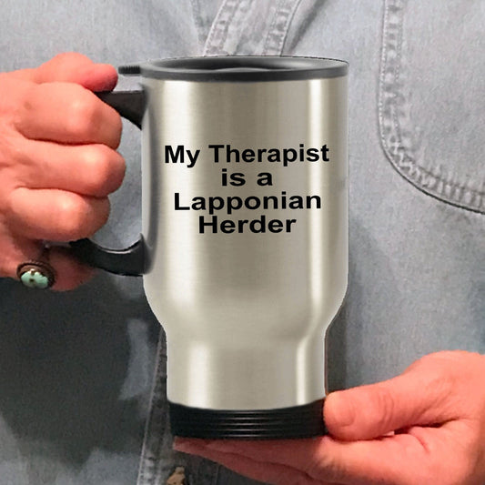 Lapponian Herder Dog Therapist Travel Coffee Mug