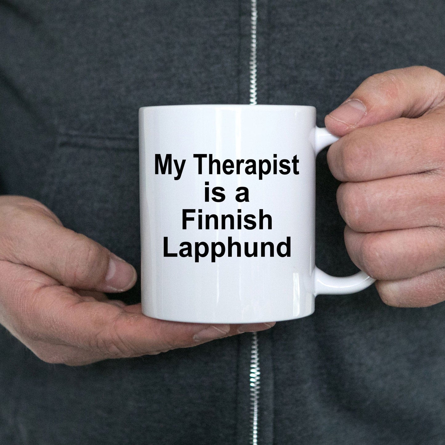 Finnish Lapphund Dog Owner Lover Funny Gift Therapist White Ceramic Coffee Mug