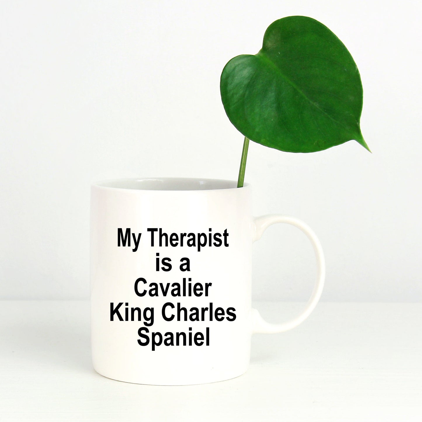 Funny Cavalier King Charles Spaniel Dog Owner Lover Gift Therapist White Ceramic Coffee Mug