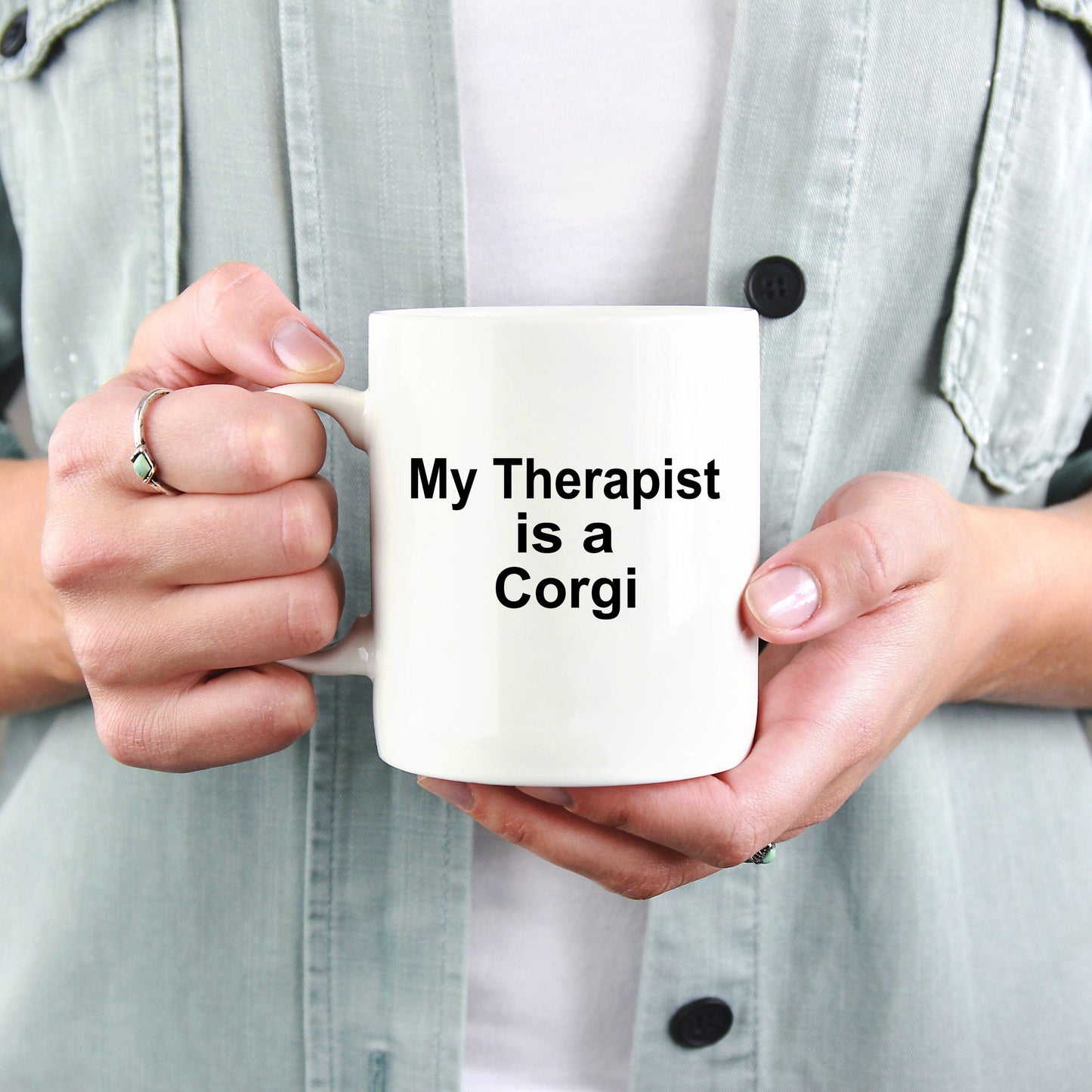 Funny Corgi Dog Therapist Coffee Mug