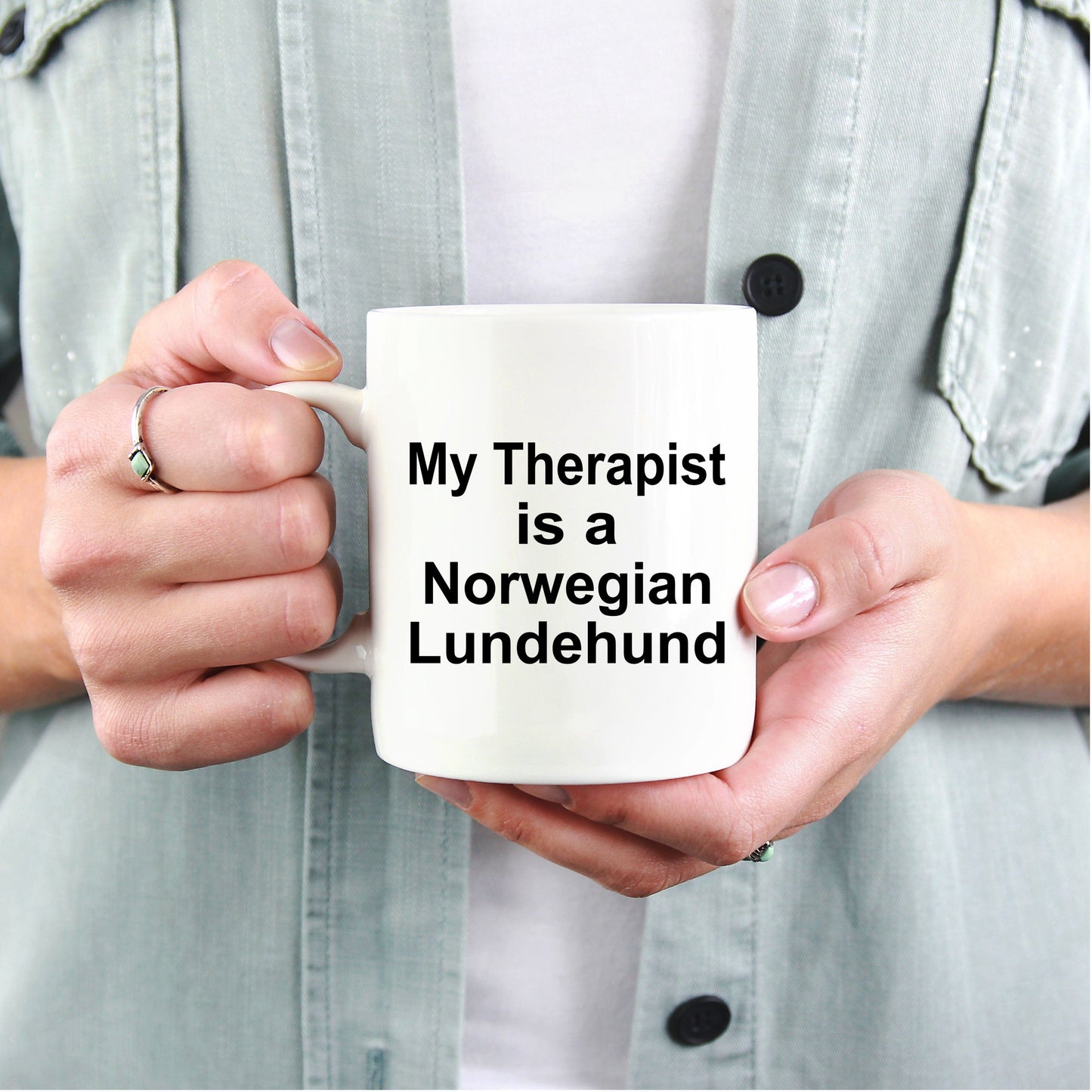 Norwegian Lundehund Dog Therapist Coffee Mug