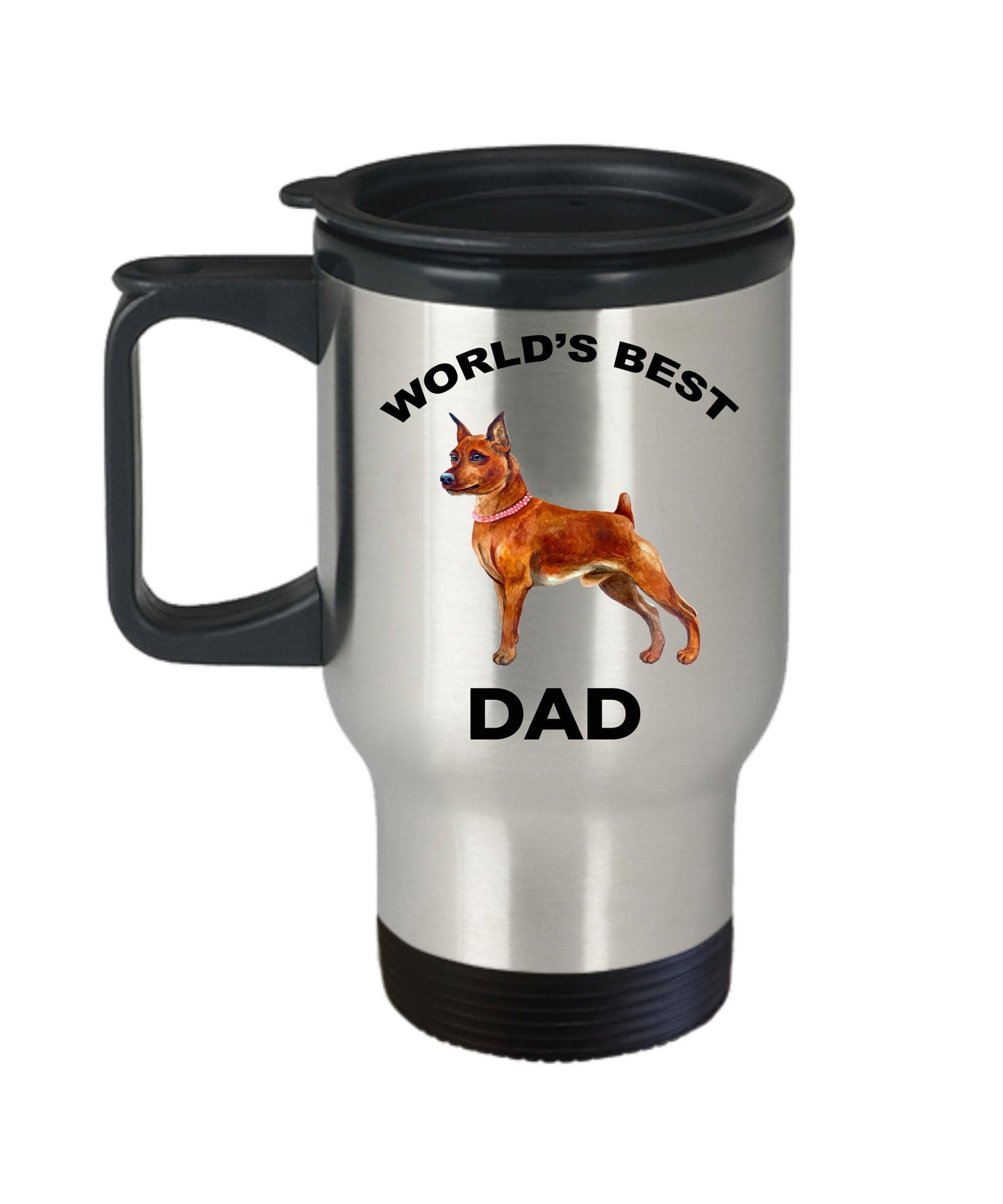 Miniature Pinscher Best Dog Dad Travel Mug