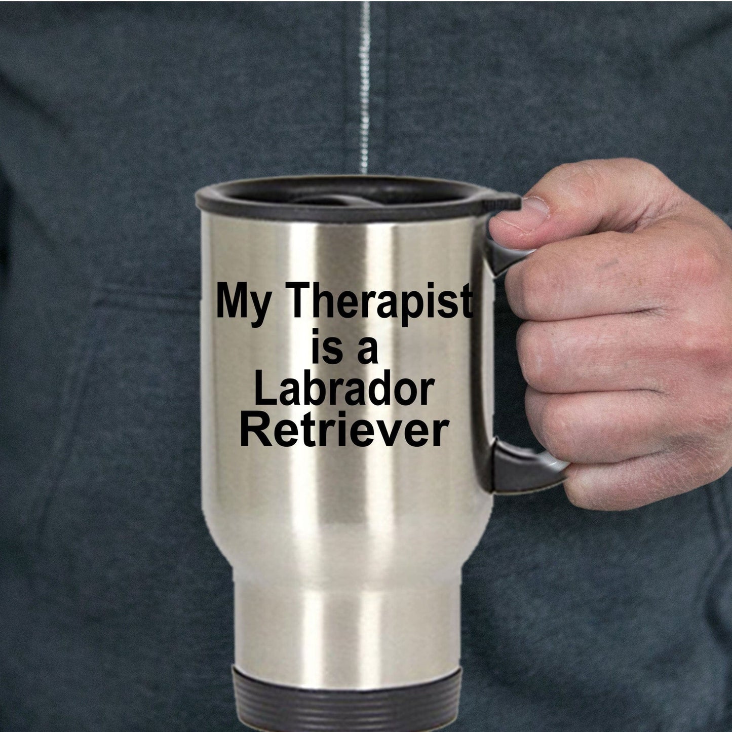 Labrador Retriever Dog Therapist Travel Coffee Mug