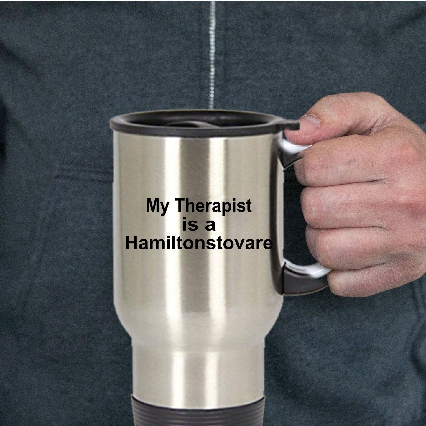 Hamiltonstovare Dog Owner Lover Funny Gift Therapist Stainless Steel Insulated Travel Coffee Mug