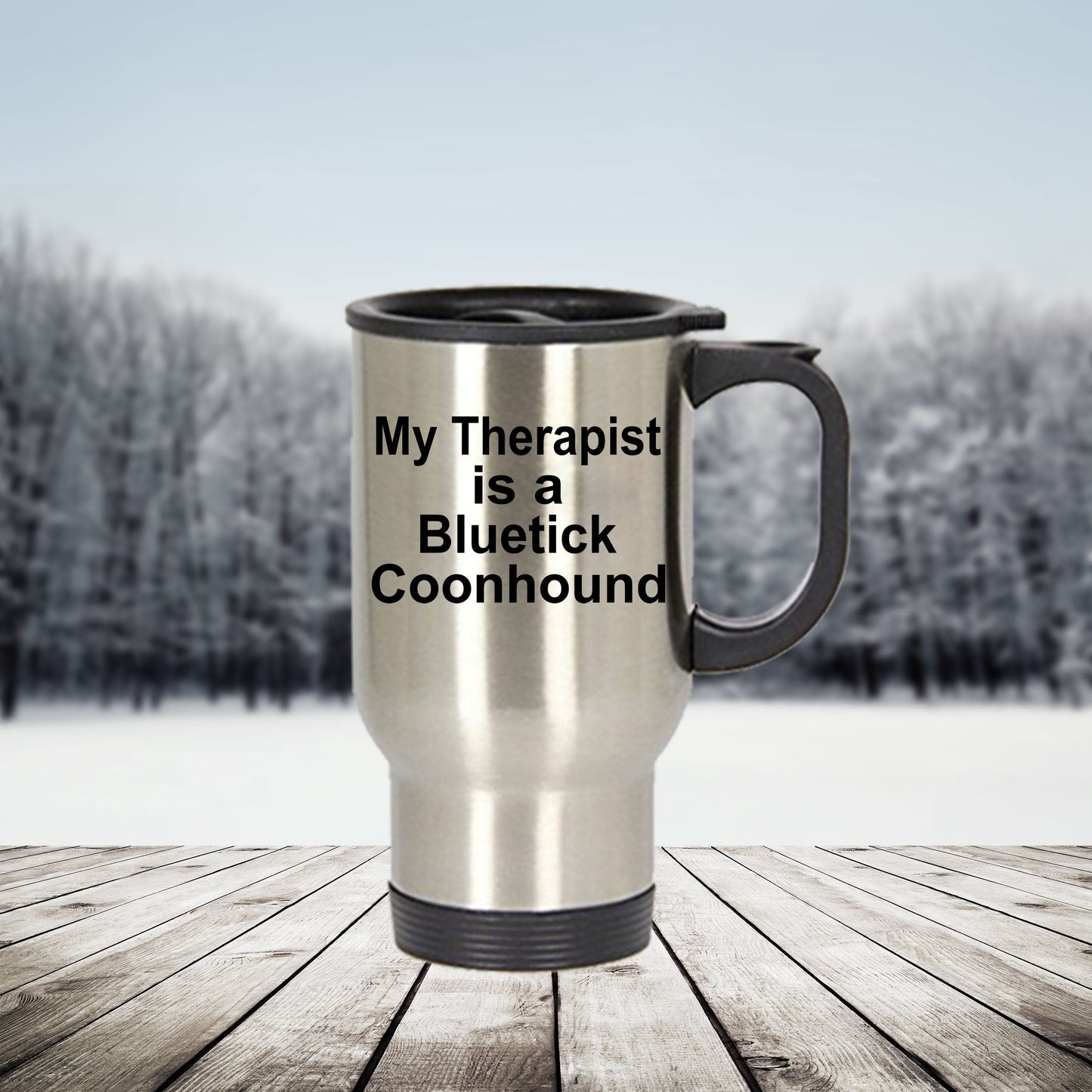 Bluetick Coonhound Dog Therapist Travel Mug