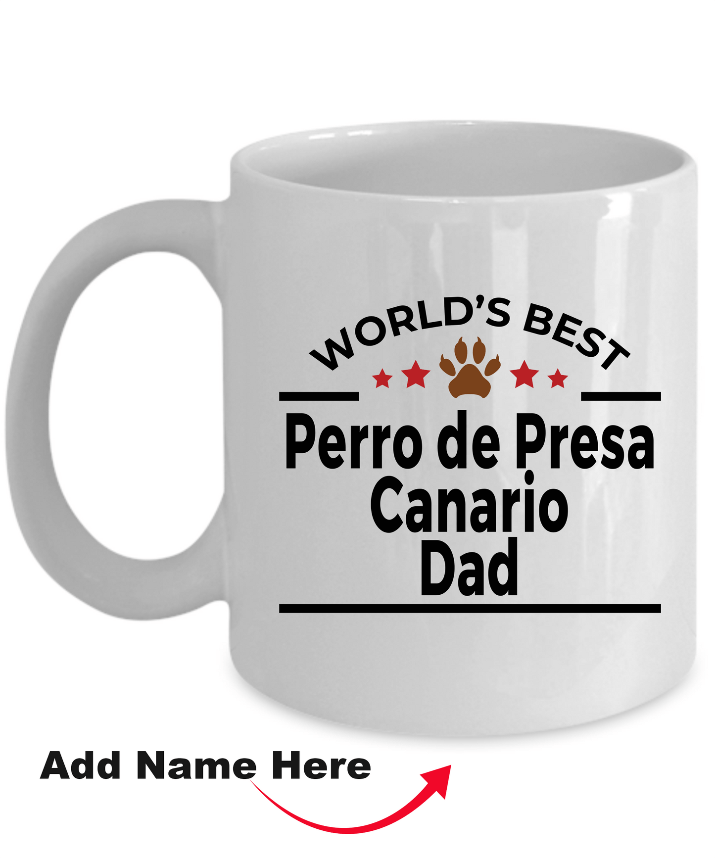 Perro de Presa Canario World's Best Dog Dad Ceramic Coffee Mug