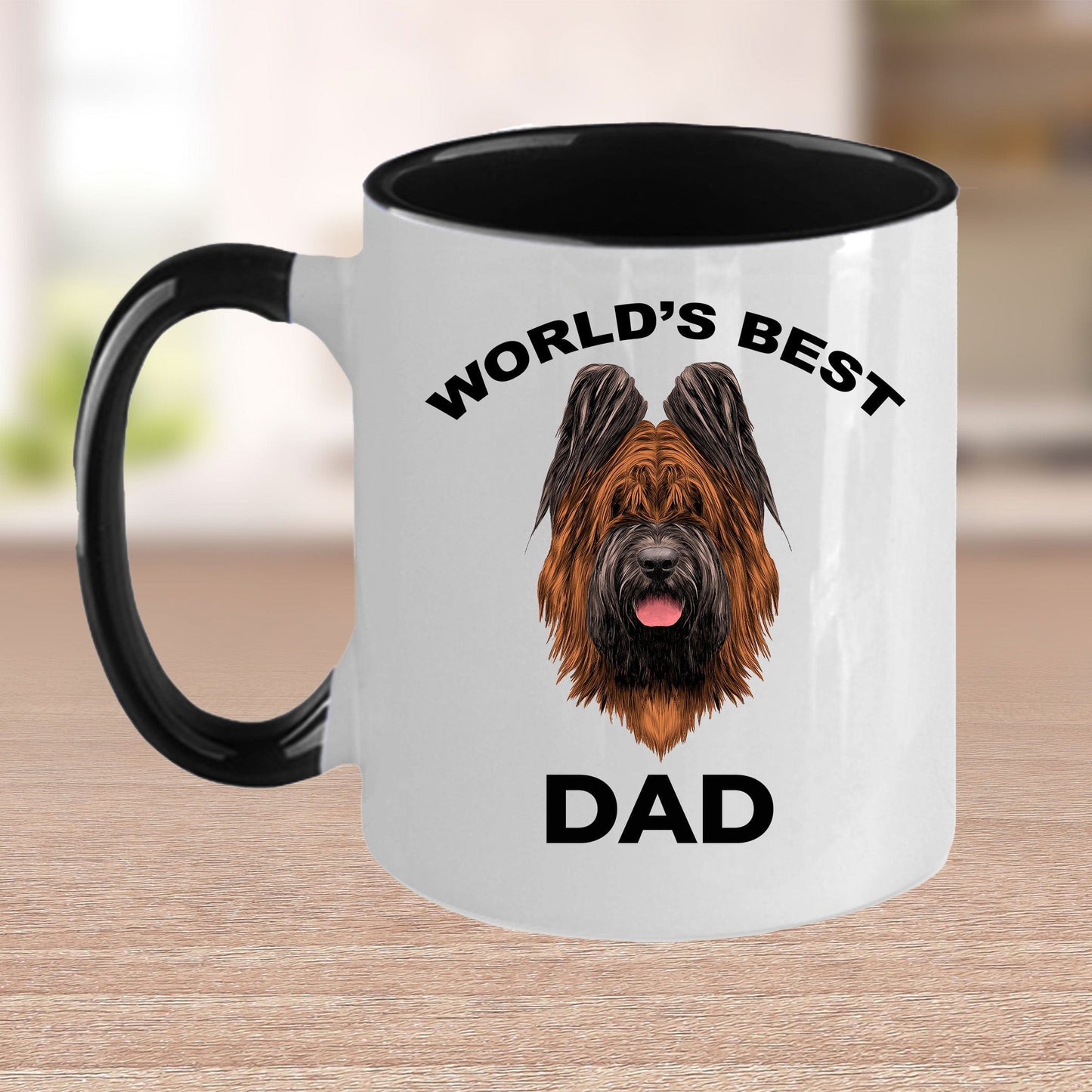 Briard Best Dog Dad Coffee Mug