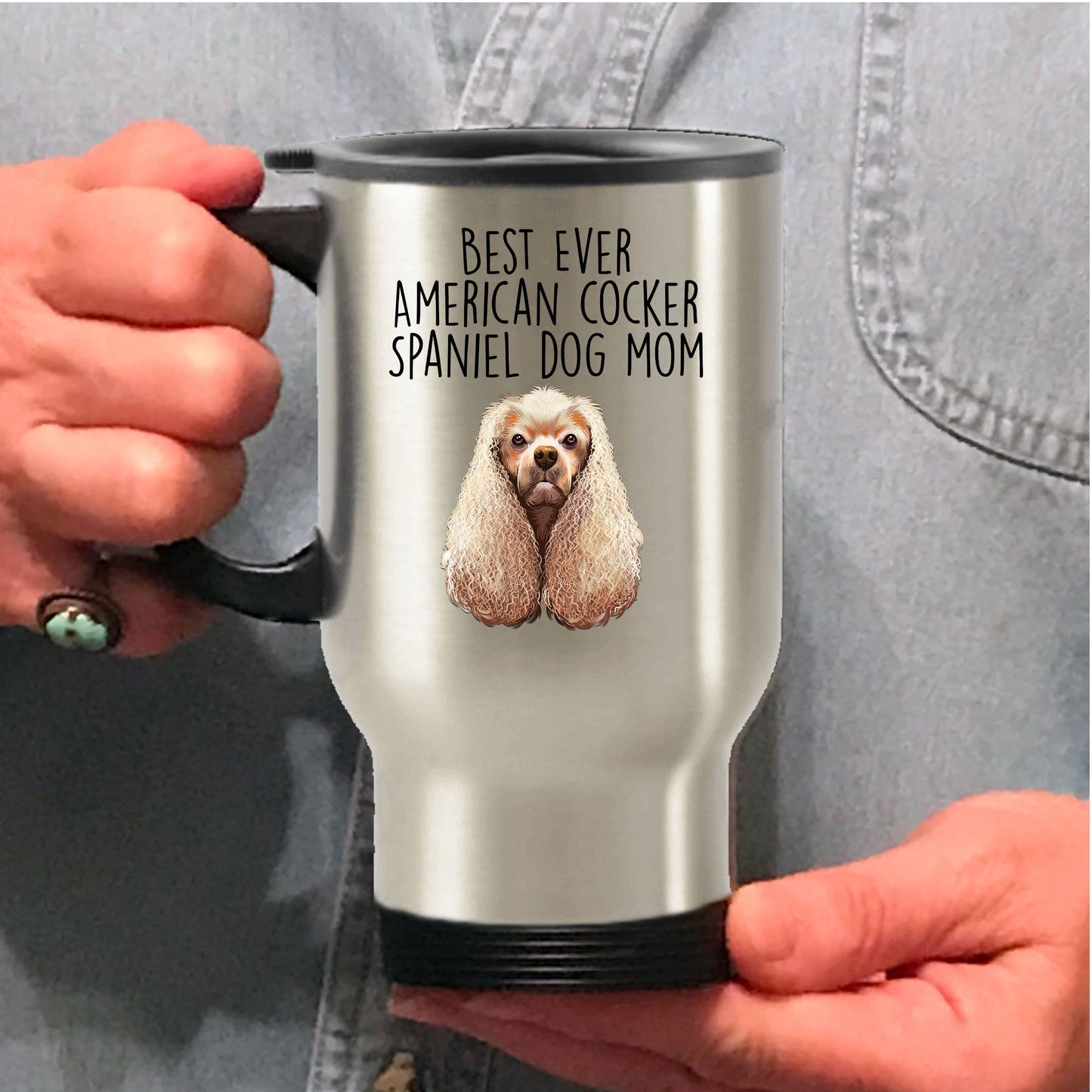 Best Ever American Cocker Spaniel Dog Mom Ceramic Coffee Mug